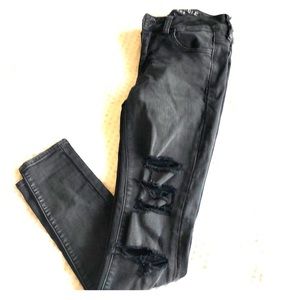 American eagle destroyed jeggings size 0